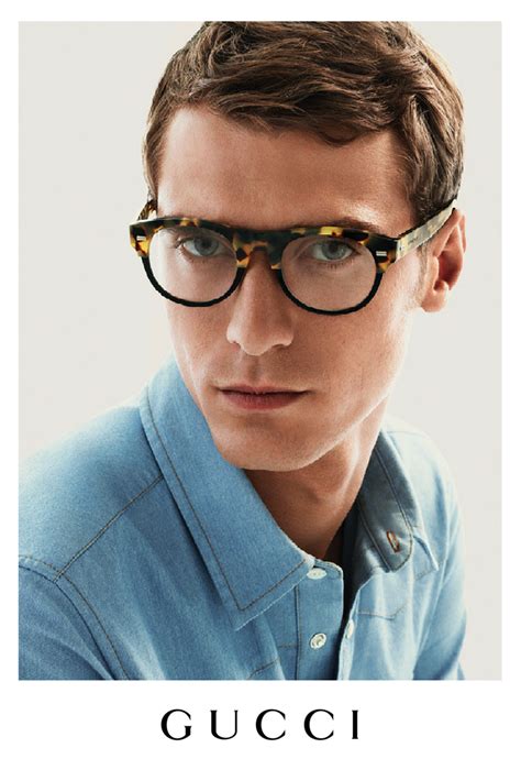 gucci men's eyeglass frames|Gucci clear frame glasses men.